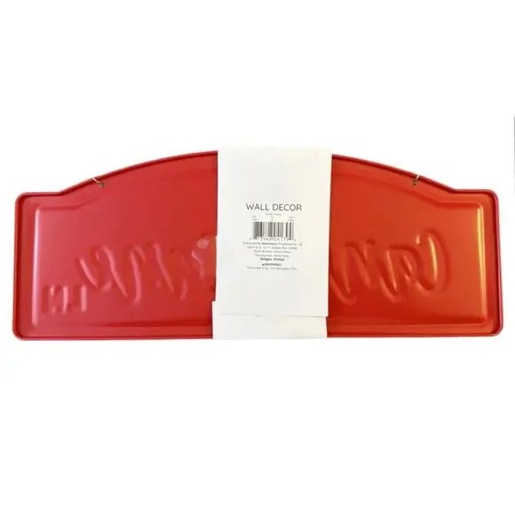 Target Bullseye Metal Hanging Sign 2024 Candy Cane Lane Decor Red Christmas - Picture 4 of 7
